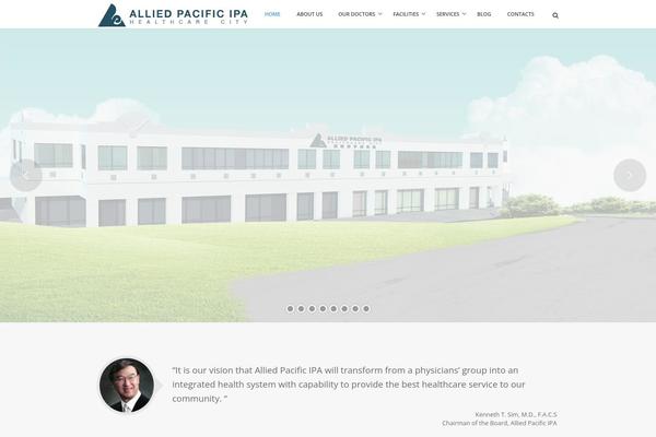 Care theme site design template sample