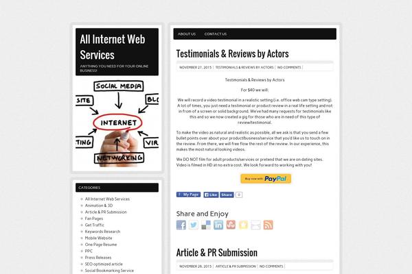 zeeBizzCard theme site design template sample