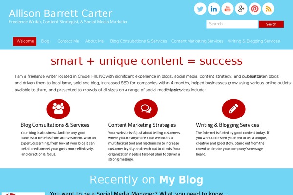 Alexandria theme site design template sample