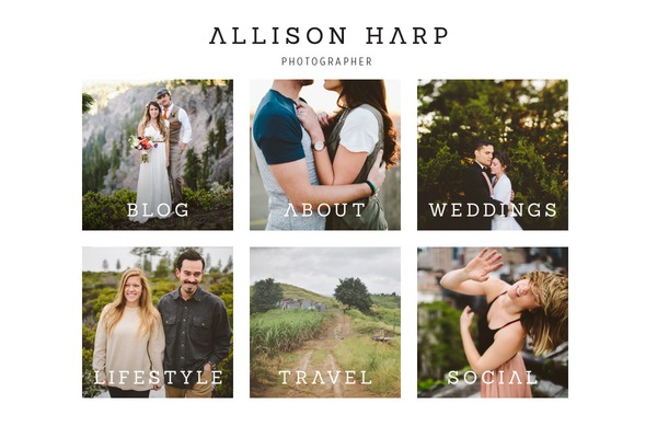 Prophoto4 theme site design template sample