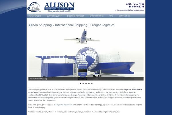 allisonshipping.com site used Allison3
