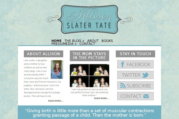 allisonslatertate.com site used Shree
