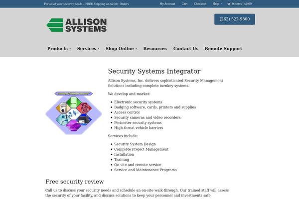 allisonsystems.com site used Startingup