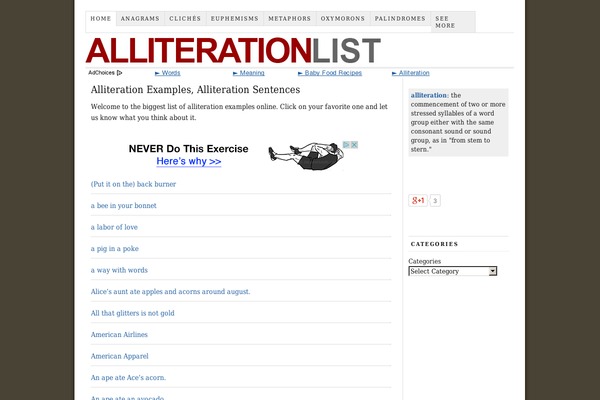 Thesis 1.8.4 theme site design template sample