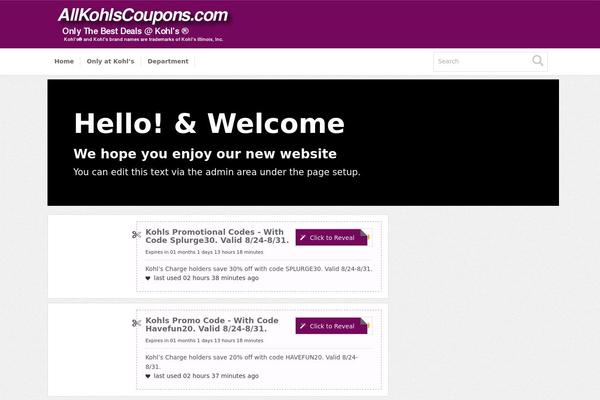 Couponpress theme site design template sample