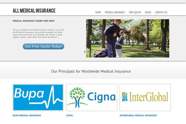 allmedical-insurance.com site used WP Opulus
