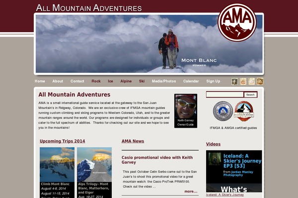 AMA theme site design template sample