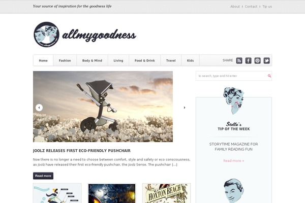 allmygoodness.com site used Allmygoodness