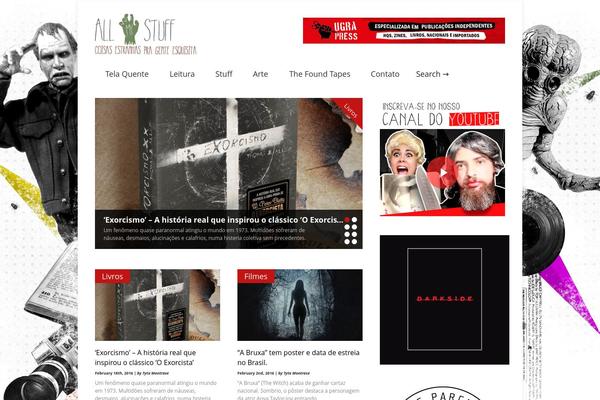 Gonzo theme site design template sample