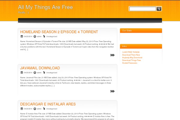 Orange and Black theme site design template sample