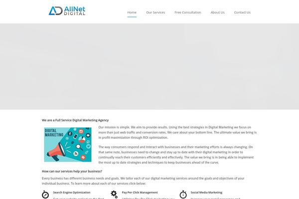 Extensio theme site design template sample