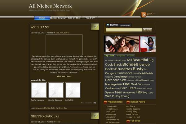 Retrotube theme site design template sample