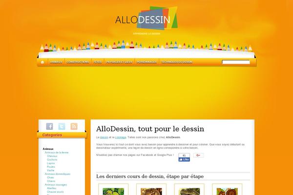 allodessin.com site used All Orange