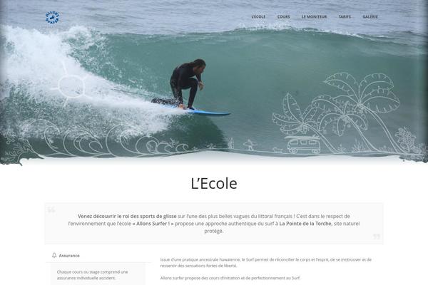 The Ken theme site design template sample