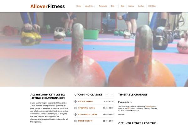 Gymboom theme site design template sample