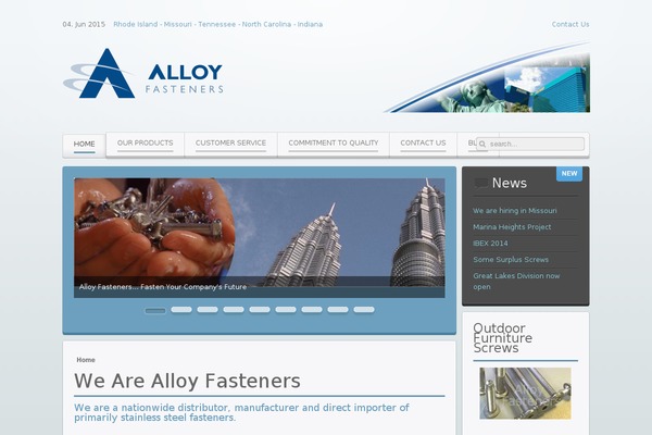 alloyfasteners.com site used Balance