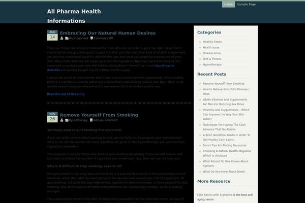 Coogee theme site design template sample