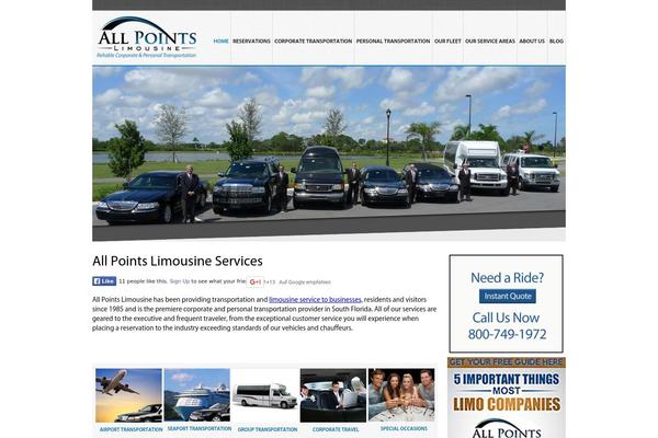 Limo theme site design template sample