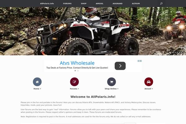 Vantage theme site design template sample