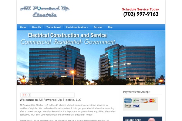 allpoweredupelectric.com site used Modernize v3.11