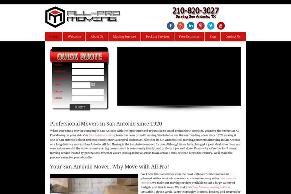 allpromoving.com site used Genesis-sample