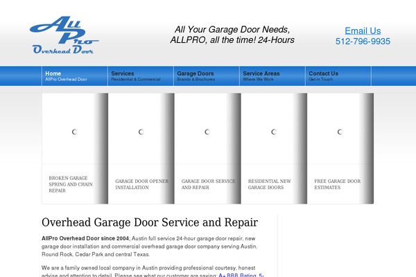 Allpro theme site design template sample