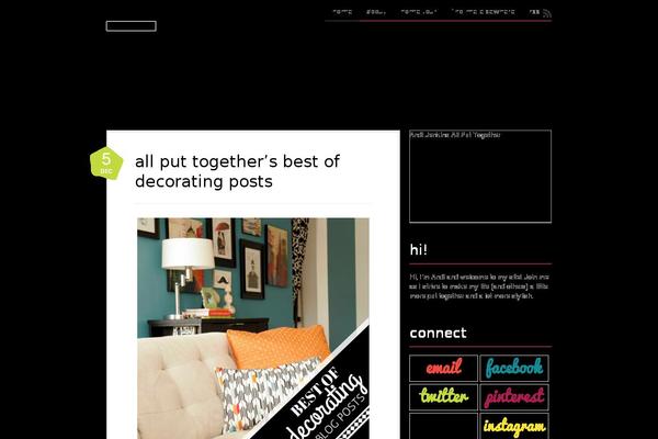 Bueno theme site design template sample