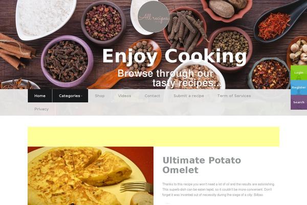 Talisa theme site design template sample