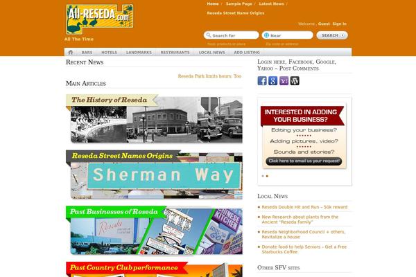 GeoTheme theme site design template sample