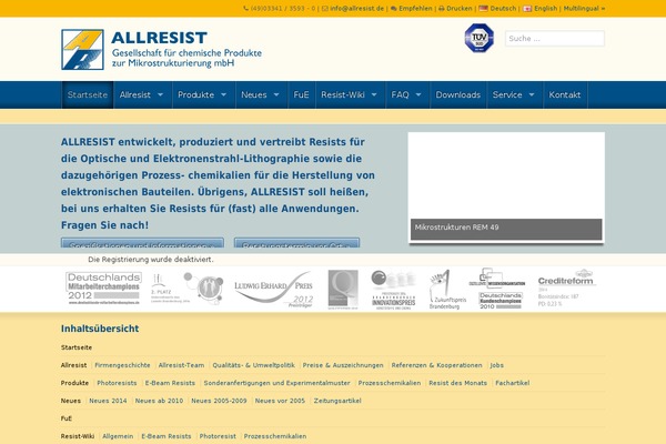 allresist.com site used Regnerbau