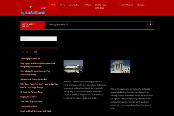 Magazine theme site design template sample