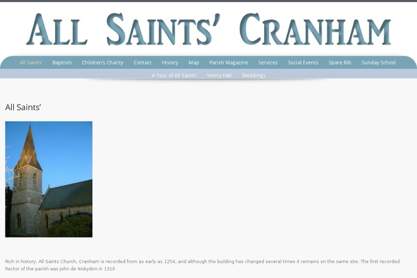 allsaintscranham.co.uk site used Preference Lite