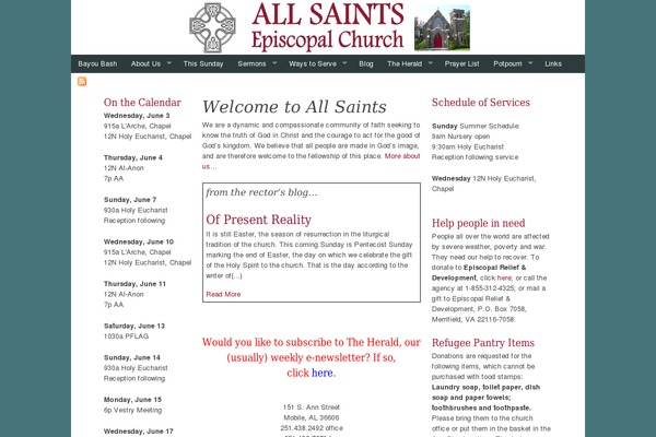 Ashford theme site design template sample