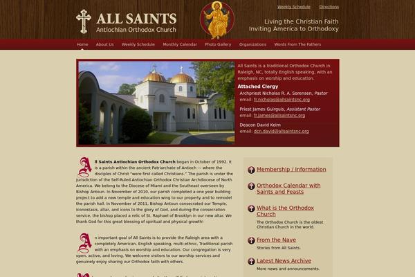 allsaintsnc.org site used Allsaints