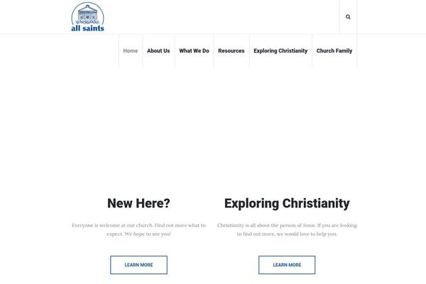 My-church theme site design template sample