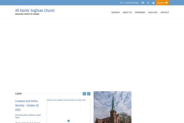 Charitas Lite theme site design template sample