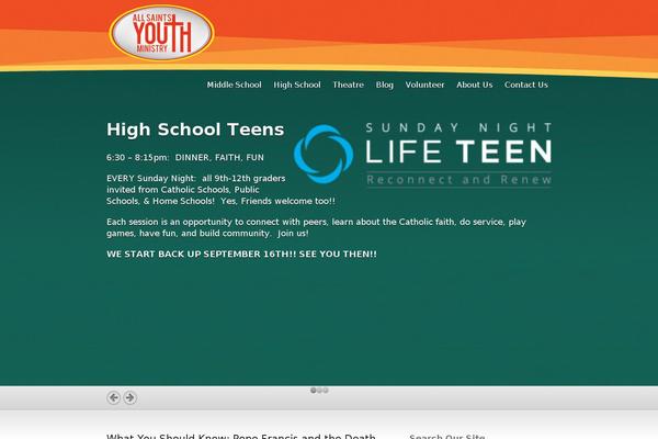 Inspire theme site design template sample