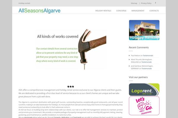 Site using Tabs Shortcode plugin