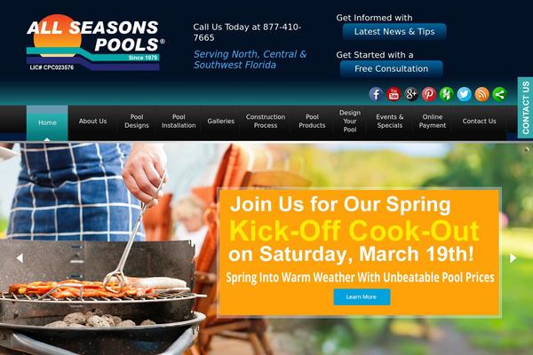 allseasonspools.com site used Allseasons