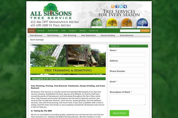 allseasonstreemn.com site used Allseasontreeservices