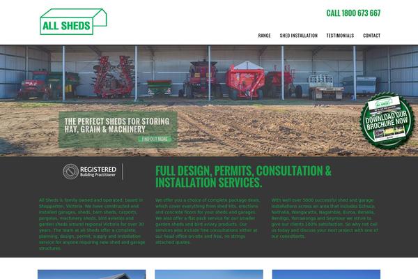 allsheds.net.au site used Kats-theme