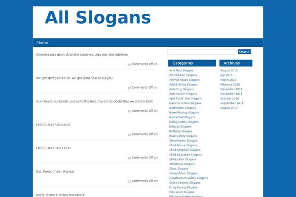 allslogans.org site used Tgg_theme