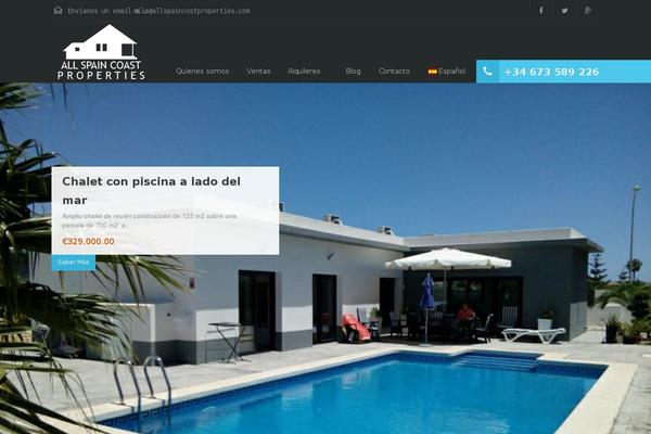 Realhomes Child theme site design template sample