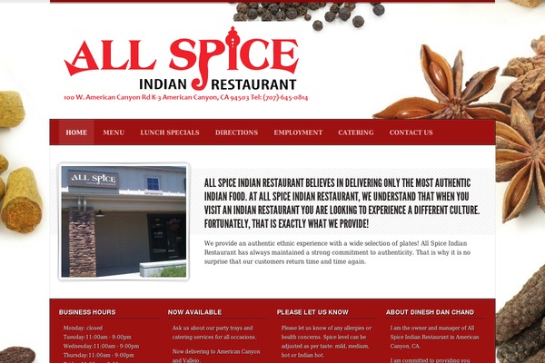 Diner theme site design template sample