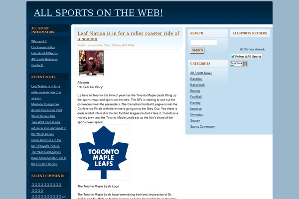 allsportsontheweb.com site used Quadruple Blue