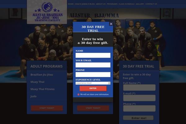 Allstar theme site design template sample