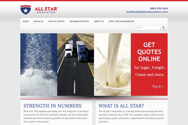 Allstar theme site design template sample