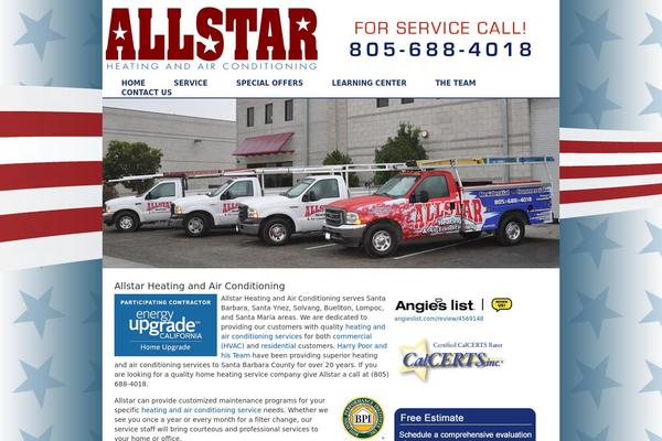 Allstar theme site design template sample