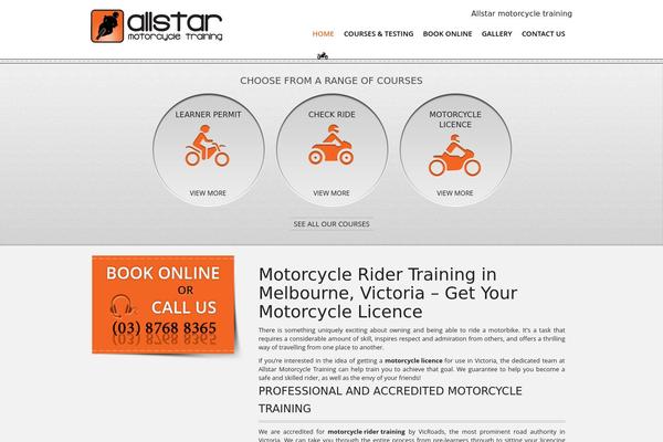 Allstar theme site design template sample