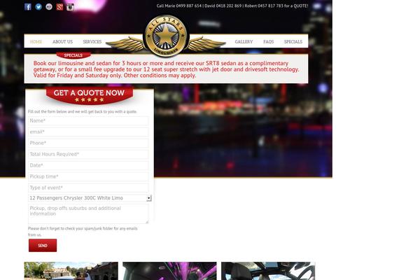 Allstar theme site design template sample
